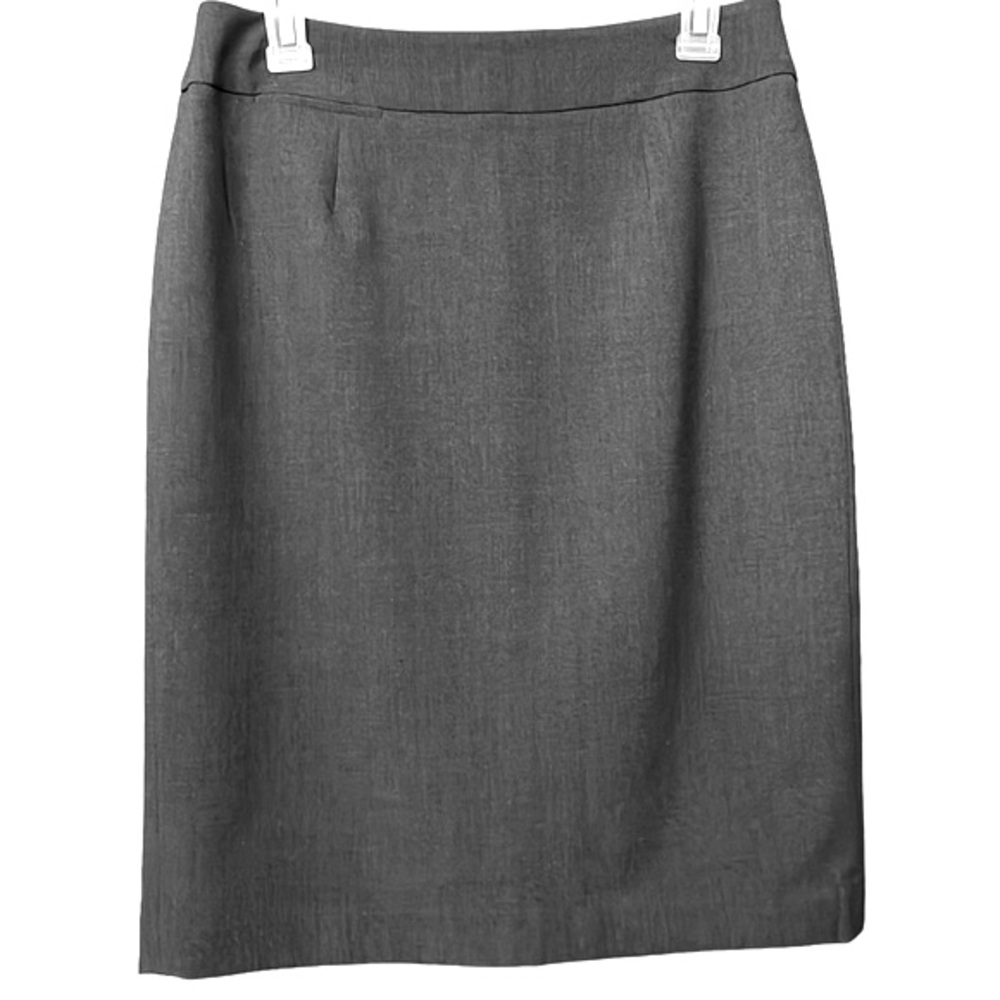 Calvin Klein Gray Fully Lined Career Pencil Skirt Size 10 Waist 30 Inches
